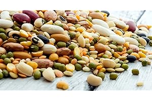 SHOPPER'S FREEDOM 500g Organic Beans and Pulses Legumes Mix Butter Beans Black Eyed Beans Kidney Beans Chickpeas Greem Peas Green Gram Muth Beans Pigeon Peas Black Lentils Proteins Vegan Mixture of Beans Vadu