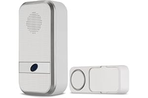 REV 0082620103 Orchestra - Juego inalámbrico para puerta (150 m, 90 dB, Funkgong (3 x 1,5 V) y pulsador de timbre), color blanco