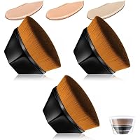 2er-Set Selbstbräuner Pinsel | Flach & Gebogen Für Gesicht & Körper | Perfekt Zum Verblenden Von Foundation & Bräunungscreme