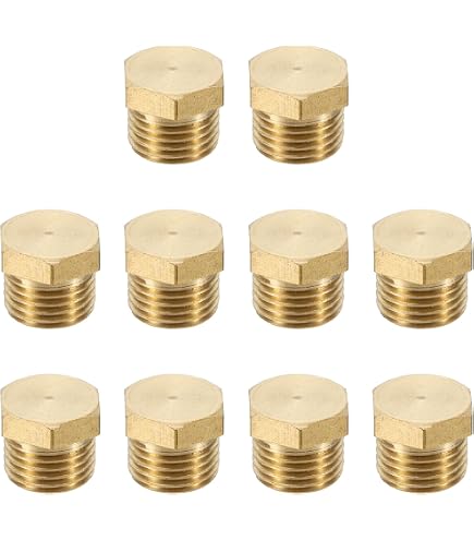 M12*1 Interne Hex Tête Tuyau Raccord 2 Paquet Mâle Fil Bouchon Bague étanchéité