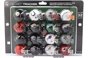 Riddell 32 Piece NFL Helmet Tracker Set - Gumball Size Helmets - All Current NFL Logos - New 2024 Set