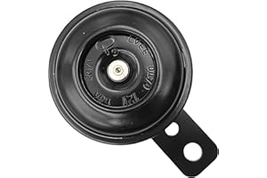 ANBOO Klaxon Moto 12V Corne de Signal Universelle - Avertisseur Pour Voitures et Motocycles - Corne Imperméable Noir