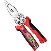 Multifunctional Wire Stripper: Electricians Wire Stripper and Crimping Tool | Digital Display, Built-in Tension Tester, Cutte