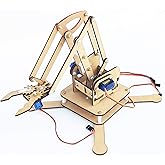 Kit4Curious 4 DOF servo Controlled Robotic arm with Gripper Complete kit with 4 servo Assembled