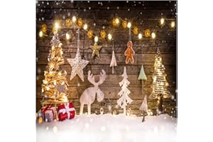 AIIKES 10x10FT Weihnachtsfotografie Hintergrund Weihnachtsbaumdekoration Hintergrund Baby Weihnachten Foto Hintergrund Familienfeier Hintergrund Studio Fotografie Hintergrund 10-822