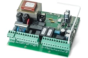 DOMO-MATIC Motorline MC2 Central de maniobras universal cuadro de control para 2 motores de 230V batientes puerta cancela portones motores Lince Gris