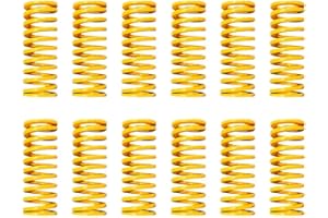 TIOPY 3D Drucker Nivellierung Die Feder 8 mm OD 20 mm lang Licht Wärmebett Lastkompression Gelber Würfel Frühling für Ender 3 Ender 5 CR-10 Unten Verbinden