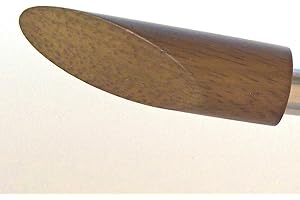 BASIT Endstück f. 16mm Gardinenstangen Edelstahl Look Holz versch. Designs wählbar, Modell:E53