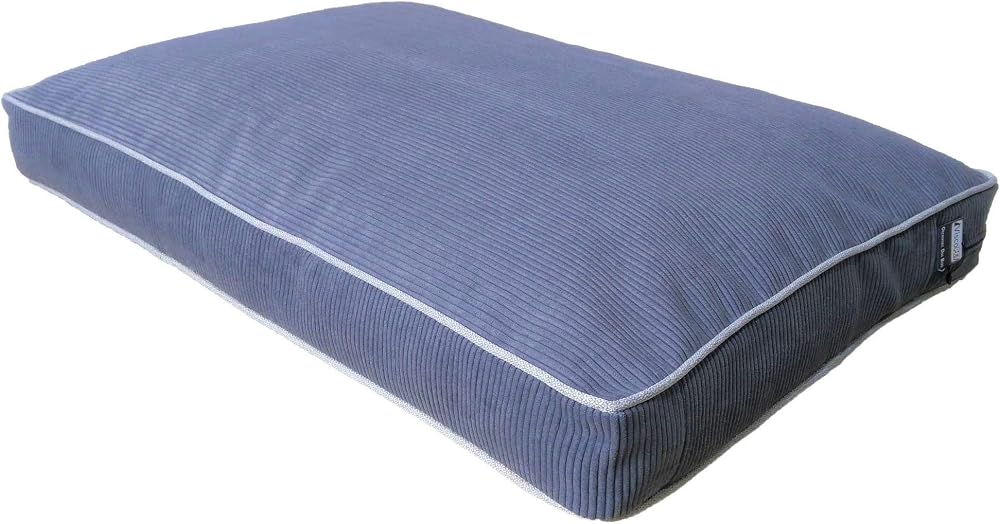 Visco Dolgulu Çift Taraflı Ve Fermuarlı Yıkanabilir Köpek Yatağı-LARGE(70x80x10cm)(denizmavisi)