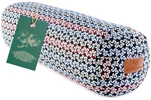 #DoYourYoga Cylinder yogabolster, 68 x 22 cm, fylld med ekologisk dinkelskal eller ekologisk boveteskal (KBA), tvättbart överdrag, yogakudde och meditationssits, för Yin Yoga