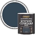 Rust-Oleum Blue Kitchen Cupboard Watercolour Paint in Matt Finish - Evening Blue 750ml