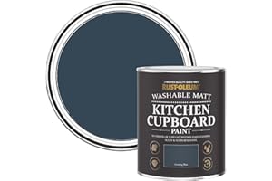 Rust-Oleum Blue Kitchen Cupboard Watercolour Paint in Matt Finish - Evening Blue 750ml