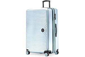 HAUPTSTADTKOFFER Mitte - Großer Hartschalenkoffer, TSA, 4 Rollen, Check-In Gepäck mit 8 cm Volumenerweiterung, 77cm, 130 Liter, Pool blue