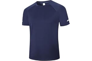 Cimic Men's T-Shirts Quick Dry Gym Tops Short Sleeve Sport Moisture Wicking Shirts Running Breathable Workout Athletic Tshirts