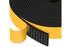 YIMIKI Guarnizione Finestra Autoadesiva, Schiuma Nastro Paraspifferi Porta, Adesivo Isolamento Nastro Sigillante per Rumore e Collisione, resistente alle intemperie, 25 mm(l) x3 mm(S), totale 10 m