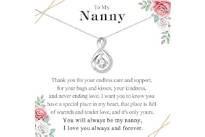 VOSAP Gifts for Nan Nana Nanny Granny Grandma, Infinity Pendant Necklace Gifts for Women, Great Mothers Day Gifts Birthday Gifts Christmas Gifts for Women