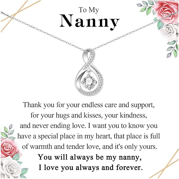 FMCC Portachiavi Personalizzato Per Nonna Con Incisione "Never Forget That I Love You Forever" – Regalo Per Nipoti