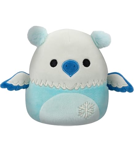 Squishmallows Weihnachts-Yeti Plüschtier – 12 Cm, Weiß Mit Pfefferminz-Bauch, Ultraweich & Kuschelig