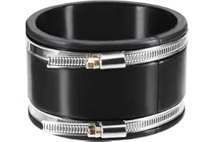 EUIOOVM Ø 100 mm Gummimuffe Flexible Muffe Gummikupplung mit Edelstahlklemmen, Kanalkupplung Verbinder für Rohrventilator Kanalventilator Growzelt Gewächshaus Zelt Aktivkohlefilter