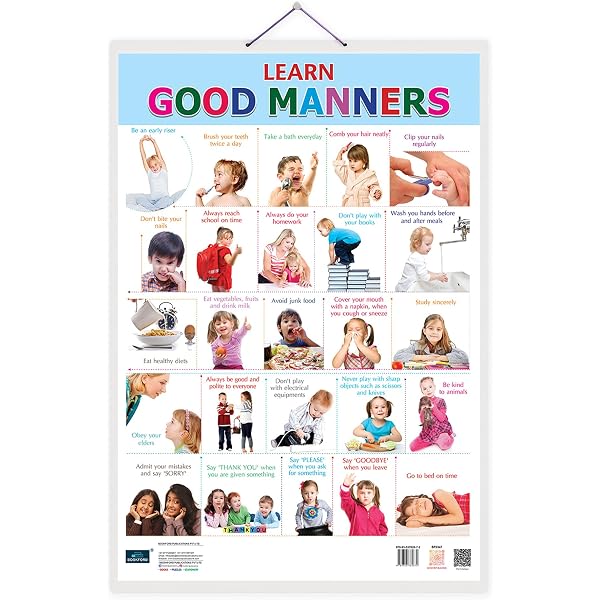 Table Manners Chart For Kids