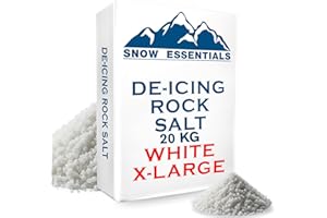 Laeto Signature Garden Bag of Grit Rock Salt Deicing White Brown Rock Salt for Weeds De-Icing Salt for Paths, Driveways & Roads of Snow & Ice