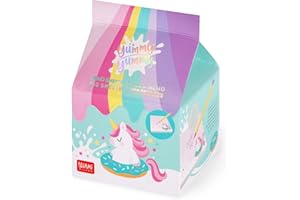 Legami - Blocchetto Memo Yummy Yummy, Blocco Note con 250 Fogli Staccabili, Carta FSC Certificata, Dimensioni 7 x 10 x 7 cm, Memo Pad con Fogli Rosa, Unicorno