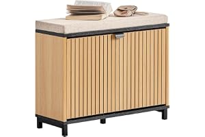 SoBuy Skobänk med sits och förvaringsutrymme 60 x 50 x 24 cm för hall