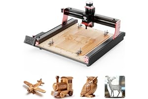 Twotrees CNC Fräsmaschine TTC450 Pro, 95% vormontiert CNC-Holzfräse, CNC Fräse zum Gravieren von Metall, Acryl, Massivholz, 3-Achsen-Graviermaschine, Arbeitsbereich: 460 x 460mm