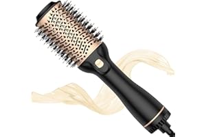 UMIGA Hair Dryer Brush Blow Dry Hair Brush, 4 in 1 Hot Air Stylers for Drying Styling Volumizing, 1200w Blowout Hair Brush for Salon Results,Temperature-Adjust &Cold Air Setting