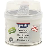 Presto 443381 styrolfrei 250 g Kunststoffspachtel 250g, schwarz | Hohe Elastizität, leicht schleifbar, einfache Anwendung, po