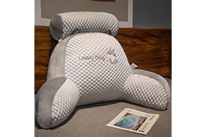 YCYATS Mivoza RüCkenkissen Bett, Chill Wave Kissen, Chillwave Rückenkissen (L(60 x 45 x 20 cm), grau)