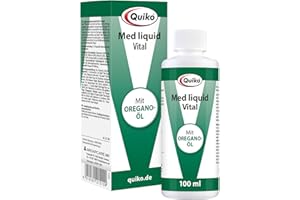 Quiko Med Liquide 100ml - Origan spécialement Obtenu pour Les Oiseaux d'ornement et Les Pigeons Voyageurs -pour renforcer Le système immunitaire