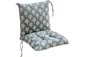 XILENY 2 cuscini per sedia con schienale, cuscini per schienale con nastri, per sedia da giardino, cuscino per sedia da giardino, cuscino per sedie(40 x 80 cm)