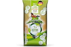EGGERSMANN MEIN PFERDEFUTTER Eggersmann EMH Muesli Pomme & Carotte 15kg - Aliment concentré Naturel pour Chevaux - Aliment pour Chevaux réduit en protéines sans mélasse - Idéal pour Les travaux légers à Moyens