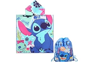 MARYPATY Toalla Playa Niña Bebe de Baño con Capucha, Toalla Poncho Niño Toalla Infantil de Playa Toalla de Microfibra Poncho y Bolsa de Cordó, Surf para Baño Piscina Playa Niños de 2 a 8 Años (Estilo 11)