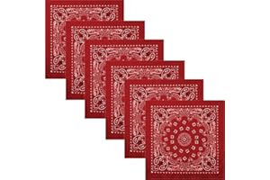 Boolavard Bandana Kopftuch Halstuch - gemustert: Paisley Muster - 100% Baumwolle Bindetuch 1 er 6 er oder 12 er Pack!!