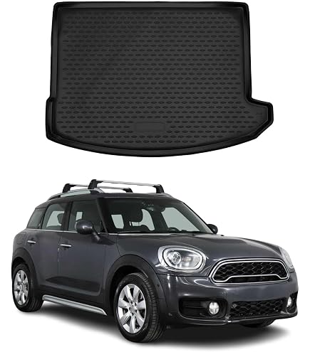 Tapis de coffre pour Mini Countryman F60 2017 - 2024 | Caoutchouc et moquette