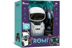 Science4you ROMI Intelligent robot - robot med fjärrkontroll för barn med LED-ögon, musik och fyra lägen, interaktiva leksaker, originalpresent för pojkar och flickor på 6 7 8 9 10 år
