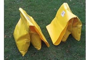 CALLIEWAY Double emballage sacs de lestage ”Basic“ pour des tunnels de 60cm Ø (livraison sans tunnel) (jaune)