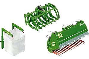 Siku - Wiking 7382 - Accessori per Trattore John Deere Set B, 1:32