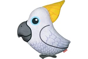 Red Dingo Durables - Craig the Cockatoo - Peluche ultra resistente per cani