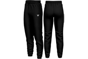 TORO ACTIVA Men Lightweigt Cuffed Bottoms Jogging Trousers with Side Pockets Work Joggers Fit Sport Casual for Running Gym Training