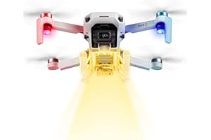 STARTRC LED Light Landing Gear para DJI Mini 2,Kit de patas de aterrizaje extendidas plegables + 2Pcs luces de drone Estroboscópico para DJI Mini SE/Mavic Mini 2/Mavic Mini Accesorios.
