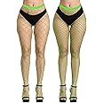 EVERSWE High Waist Fishnet Tights Thigh High Stockings Suspender Pantyhose
