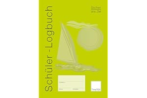 ‎TIMETEX TimeTEX Schüler-Logbuch - Sicher ans Ziel - A4 - Heft - Hellgrün - 10569 - Schülerlogbuch