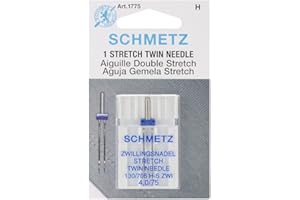 Euro-Notions Stretch Twin Machine Needle-Size 4.0/75 1/Pkg, Other, Multicoloured, 2.3 x 7.71 x 11.52 cm