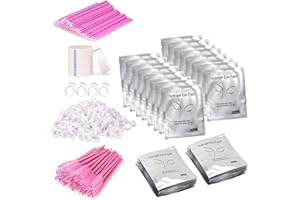 TwoWin Extension Extension Per Ciglia Lash Under Eye Pads Patch Per L'estensione Dell'occhio Con 100 Paia Di Patch Per Occhi, 100 Sie Pennelli Per Ciglia, 100 Occhi Per Estensione Occhi PCS