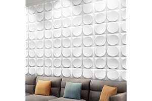 TFCIOD 12 Pezzi Pannelli da parete 3D, Pannelli Murali 3D,Pannelli da Parete per Gaming,PVC Altamente Rigido,Decori Rivestimento Pareti per Soffitti Decorazione da Parete Decalcomanie da Parete (H)