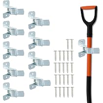 Porte-outils Mural Premium Avec 6 Crochets Réglables – En Acier Carbone 1,5 Mm, Capacité 45 Kg/crochet | Pour Garage, Jardin, Rangement D'outils - 2