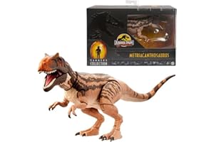 Mattel JURASSIC WORLD Metriacanthosaurus - Sammeldinosaurier mit 17 Bewegungspunkten und detailreichem Design, 30-jähriges Jubiläum von Jurassic Park, für Kinder ab 8 Jahren, HLT26